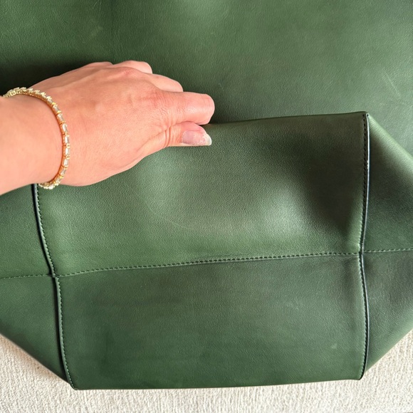 The Row Large North South Park Tote Bag Moss Green - Picture 8 of 12